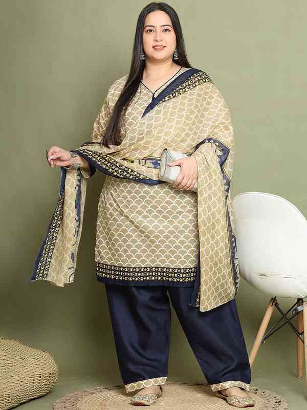 Rajnandini Red Embroidered Kurta Set For Women - Cotton Rayon With Pants & Dupatta (JOPLVL258-P)