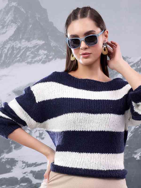 Striped Sweaters - Buy Striped Sweaters online in India