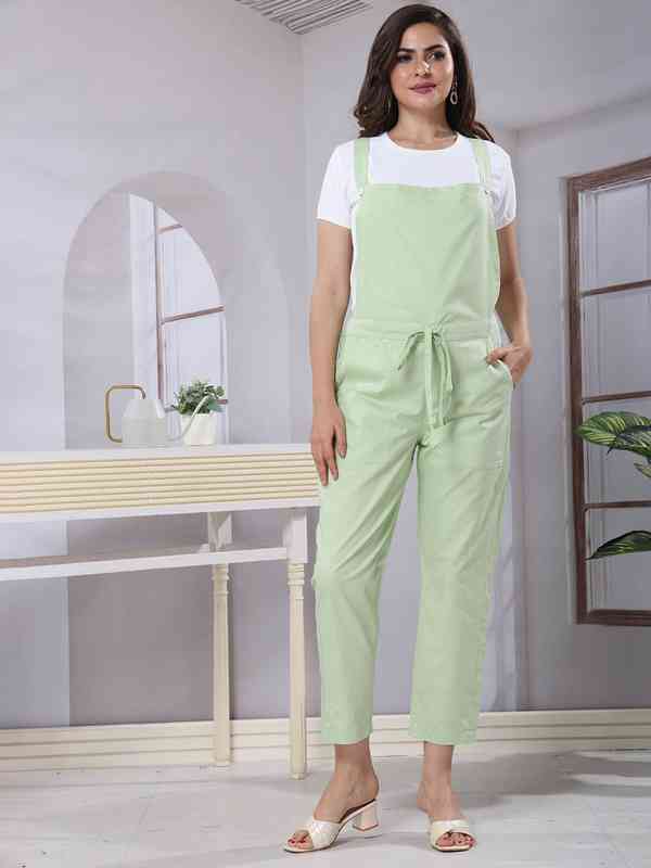 olive green summer wedding guest dress Olive Fabric Apron Lucio Co main image 0