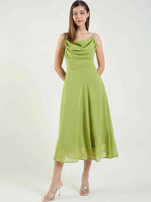 Fluorescent Green Dresses - Buy Fluorescent Green Dresses online in India