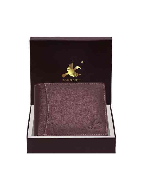HORNBULL Men's Leather Wallet - RFID Blocking Casual Bi-Fold With Coin Pocket - View #6