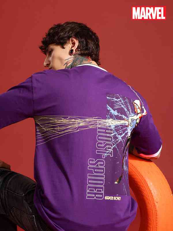 YXNGBRATZ Ghost Tシャツ Purple (Lサイズ) YXNGBRATS Ghost Tee Purple(sizeL) Yxngbratz YB Ghost Tee (purple) 着画