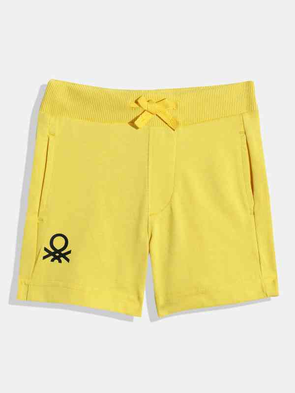 United Colors Of Benetton Herren Shorts Aus Baumwoll-Piqué – Mit Elastischem Bund & Kontrastband