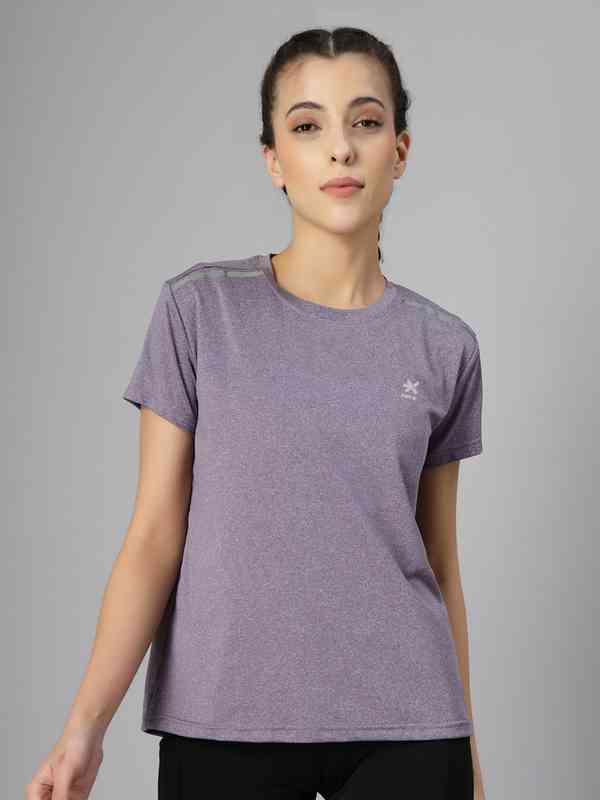 Hrx By Hrithik Roshan Purple Tshirts - Buy Hrx By Hrithik Roshan