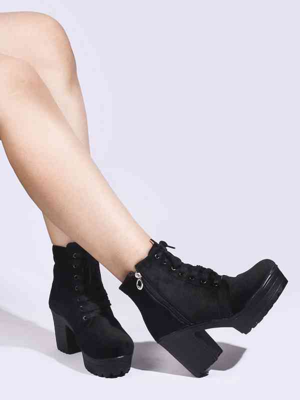 Knee Length Black Boots 138 418 Ht Ml - Buy Knee Length Black