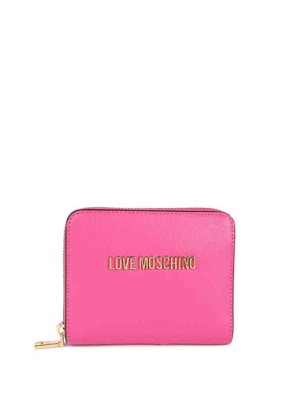 【関税&送料込】Love Moschino Wallets Pink Wallet with chain Hearts Love Moschino | Moschino
