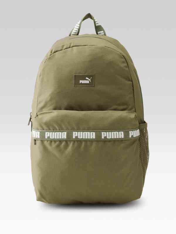 puma olive green backpack