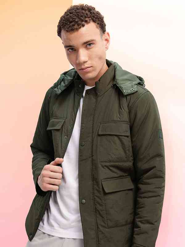 40s　m-43hat jacket Hrx By Hrithik Roshan Olive Casual Jacket 4830438.htm - Buy Hrx By