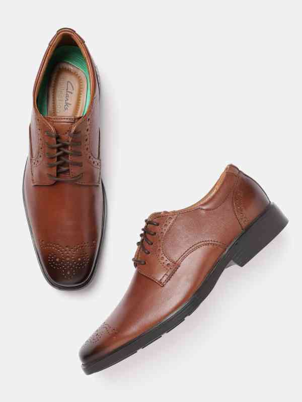 靴 Clarks Banbury Lace British Tan Leather Clarks Mens Banbury Lace Formal Shoes, British Tan Lea, 39.5