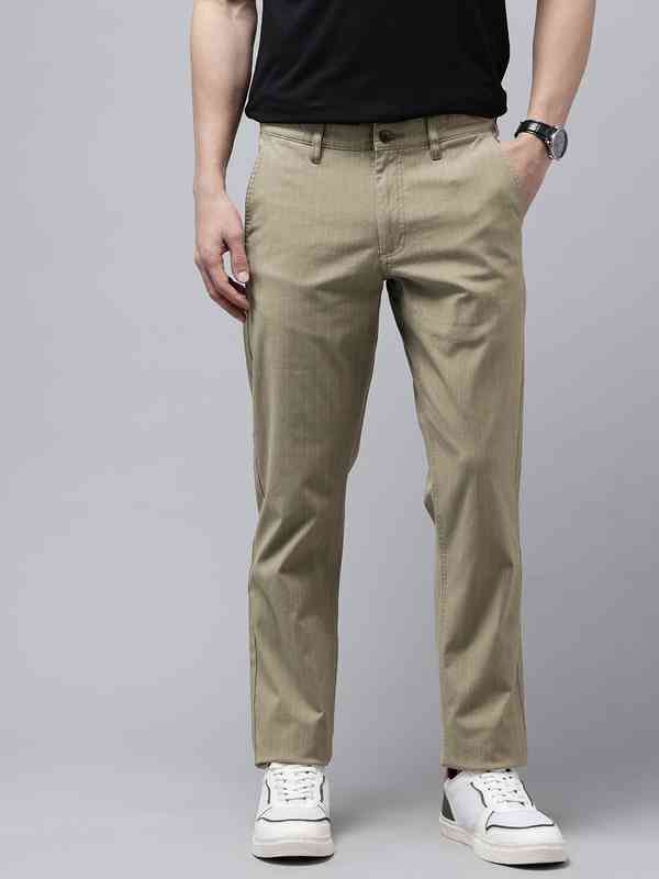 Van Heusen Cotton Trousers - Buy Van Heusen Cotton Trousers online in India