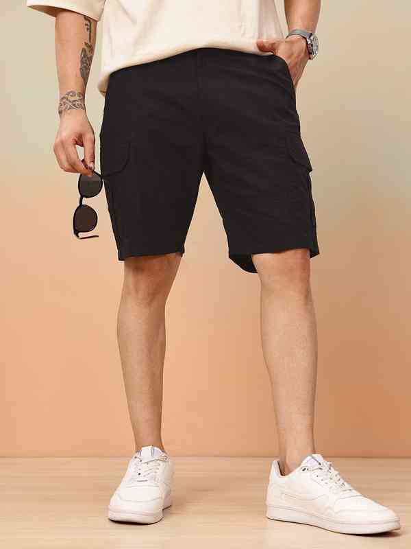 mens woven cargo shorts