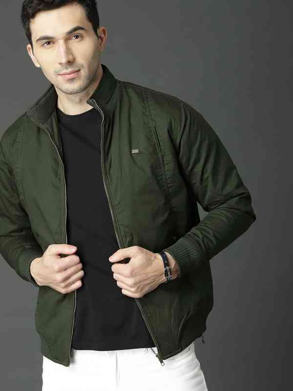 Men Olive Jackets - Buy Men Olive Jackets online in India