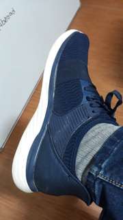red tape men blue walking shoes