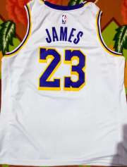 Nike Performance NBA LOS ANGELES LAKERS LEBRON JAMES - Camiseta NBA -  white/james lebron/blanco 