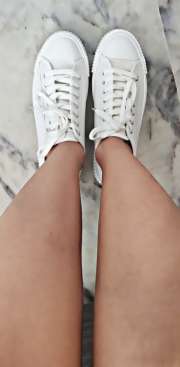 h&m white trainers womens