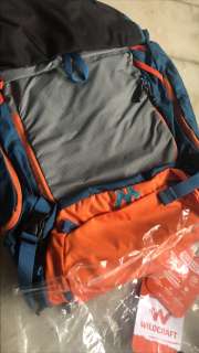Buy Wildcraft Unisex Grey Blue Rambler Patterned Backpack