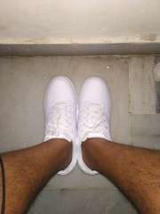 Buy Nike Men White Leather Ebernon Low 