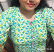 myntra green kurti