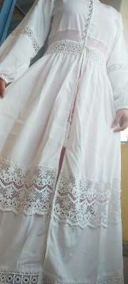 Tokyo talkies white shop lace detail maxi tunic