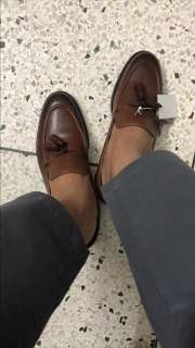 Buy H M Men Tan Brown Tasselled Leather Loafers Casual Shoes for