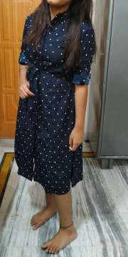 myntra polka dot dress