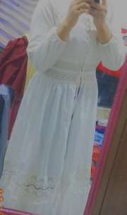 Buy Tokyo Talkies White Lace Detail Maxi Tunic Tunics for Women
