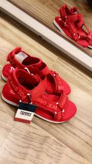 Buy Tommy Hilfiger Women Red Printed Sports Sandals Sports