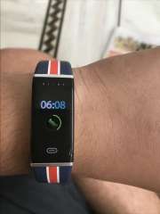 Buy Blink GO Sail Silver extra Black Strap Fitness Wearable Band