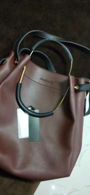 Dressberry burgundy solid shoulder bag outlet