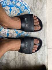 Puma mercedes 2025 flip flops myntra
