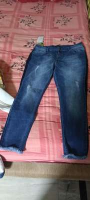 Buy DressBerry Women Blue Skinny Fit Mid Rise Low Distress