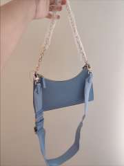 Mango blue solid sling bag sales