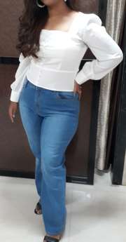 Buy Harpa White Square Neck Top - Tops for Women 13532724 | Myntra