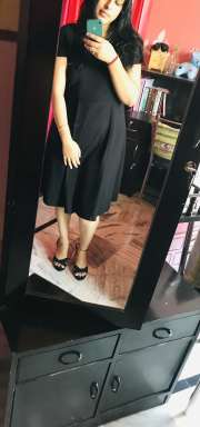 Eavan Black Lace Fit & Flare Dress