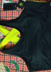Buy HRX By Hrithik Roshan Black & Fluorescent Green Colourblocked