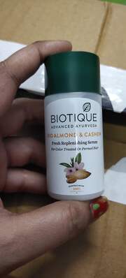 Buy Biotique Bio Almond & Cashew Colour Treated & Permed Hair Replenishing  Serum 40 Ml - Hair Serum for Unisex 2432697 | Myntra