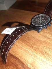 Buy GUESS Men Brown Textured Multifunction Dial Watch W0789G2