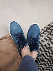 Buy Roadster Women Blue Washed Denim Sneakers - Casual Shoes for