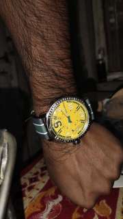 Buy Fastrack Men Yellow Analogue Watch 3178SL02 Watches for Men