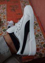 puma soft foam white sneakers
