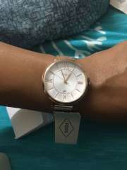 Buy Fossil JACQUELINE Women Gold Analogue Watch ES4352 Watches