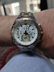 Buy CASIO Edifice Men Silver Dial Chronograph Watch EFR 539SG