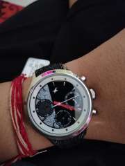 Buy Fastrack Women Black White Printed Analogue Watch 6179SL01
