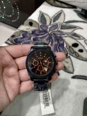Buy Fossil Men Quartz Black Dial Chronograph Watch FS4682