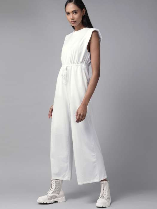 Buy Lulu Sky LULU SKY Ruffles Detail Basic Jumpsuit at Redfynd