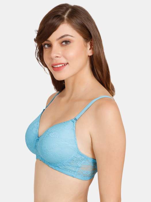 Buy Amante Printed Padded Non-Wired Full Coverage T-Shirt Bra - BRA10202