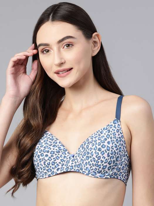 Buy Maashie MAASHIE Beige Abstract Everyday Bra -Full Coverage Heavily  Padded 5003_SKIN at Redfynd