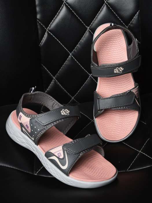 Buy Liberty Liberty Women Peach Grey Sports Sandals at Redfynd