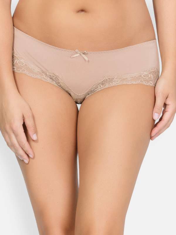 Buy LOW-RISE BEIGE LACY THONG BRIEF for Women Online in India