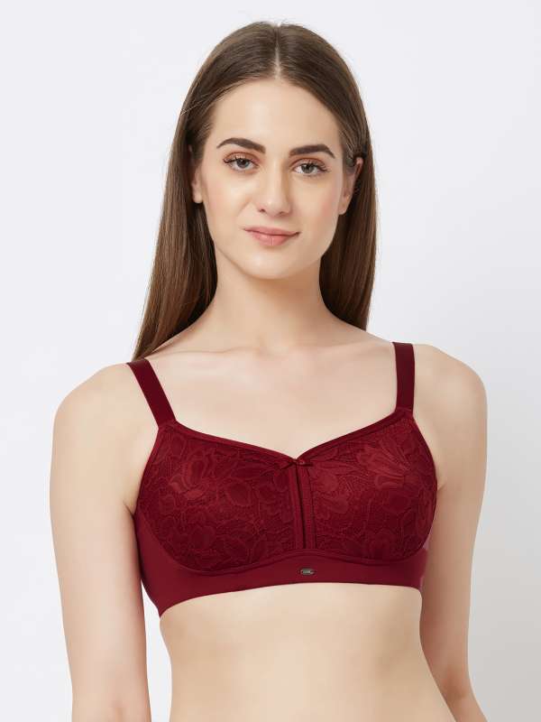 Soie Micro Modal Stretch Lacy Bandeau Bra with Removable Pads and Detachable Straps(M) by Myntra